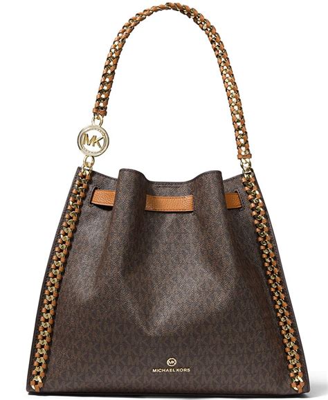 michael kors mina shoulder bag|Michael Kors large shoulder bag.